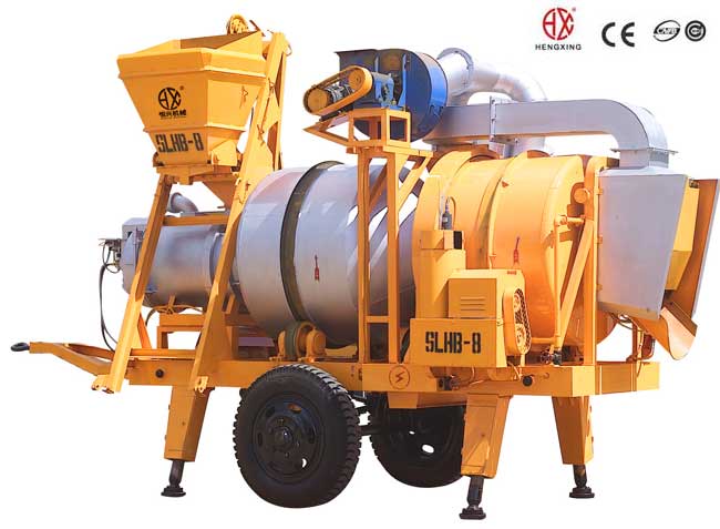 移動(dong)雙滾筒間(jian)歇式瀝青(qīng)混合料拌(ban)和機