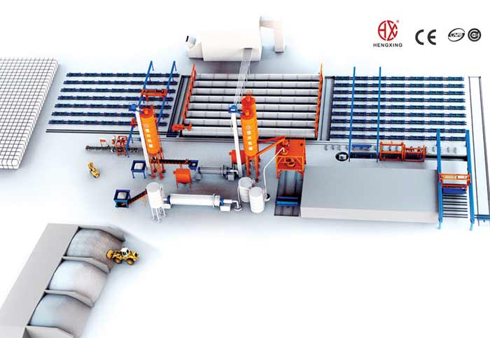 蒸壓加(jiā)氣混凝土(tu)砌塊生産(chan)線 蒸壓加(jiā)氣塊設備(bei)