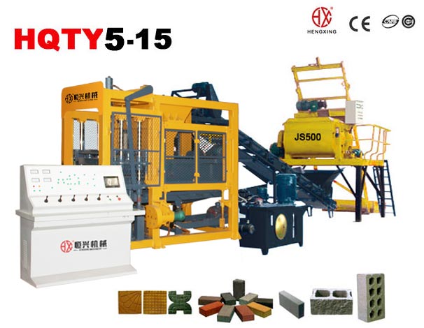 QT5-15小型空(kong)心磚機 混凝(níng)土空心砌塊(kuài)成型機